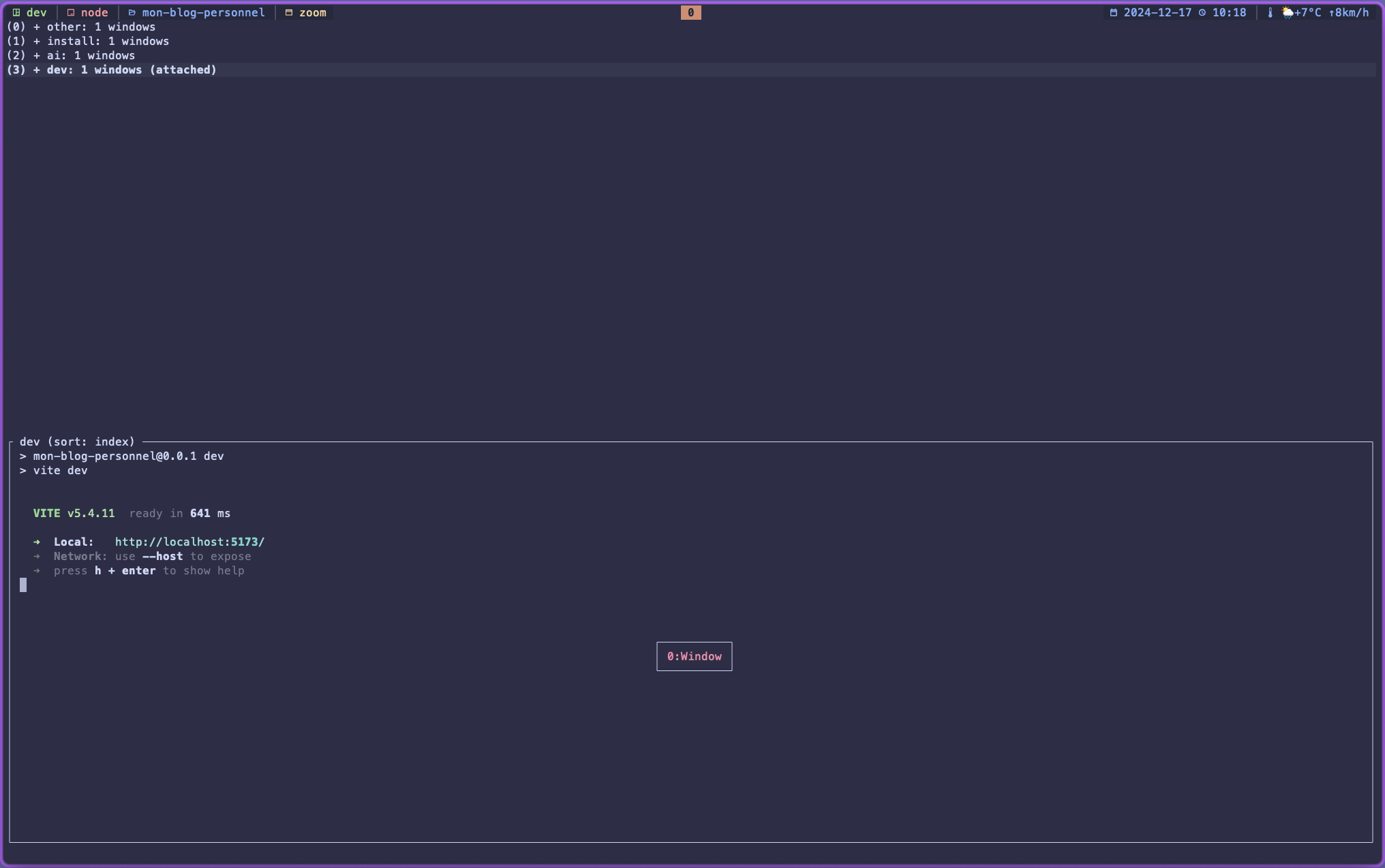 Exemple tmux 2